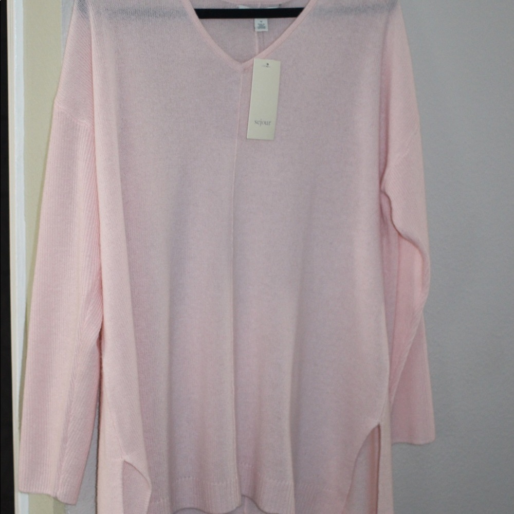 Nordstrom Sejour line 1x cashmere and wool sweater